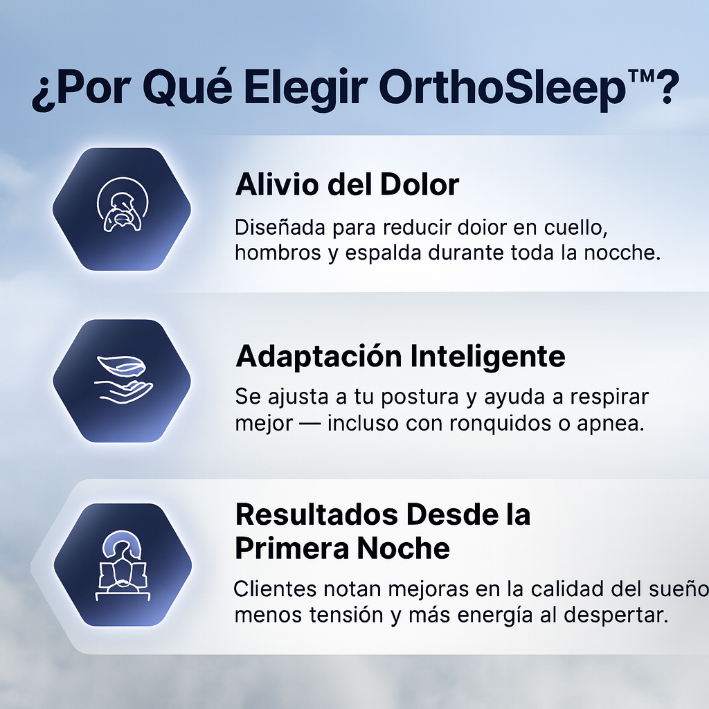 OrthoSleep™ - Almohada Cervical